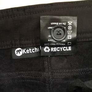 NWOT Ketchi Black Recycle Logo pants sz 12 Short durable thick